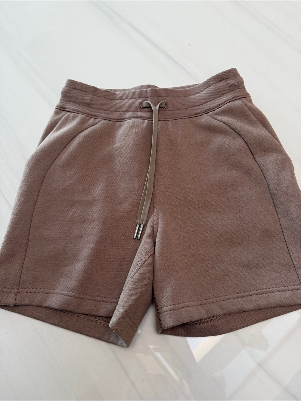 Lululemon, New without tags, lady's Casual Drawstring Shorts - Taupe